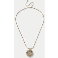 Scattered Embellished Disc Pendant