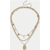 Multi Row Pearl and Shell Neckwear