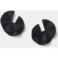 Matte Black Oversized Shape Earrings