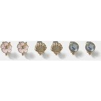 Shell and Flower Earring & Ring Set