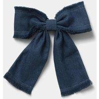 Frayed Denim Bow