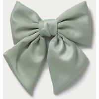 Green Satin Bow