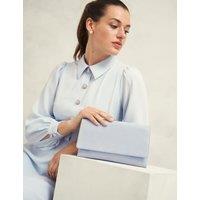 Suede Clutch Bag