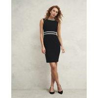 Colour Block Knee Length Shift Dress