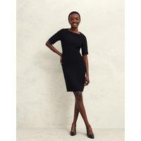 Square Neck Knee Length Shift Dress