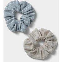 2 Pack Linen Scrunchies