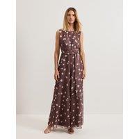 Chiffon Polka Dot Sleeveless Jumpsuit