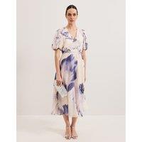 Floral Midi Waisted Dress