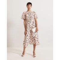 Modal Rich Polka Dot Midi Skater Dress