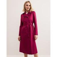 Cotton Blend Trench Coat