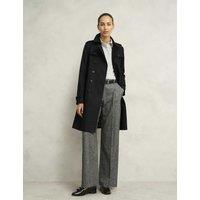 Cotton Rich Belted Double Breasted Trench Coat