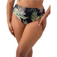 Tropical Retreat Floral Tie Side High Waisted Bikini Bottoms