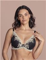 Embrace Floral Lace Wired Plunge Bra