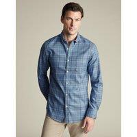 Slim Fit Non Iron Pure Cotton Check Shirt