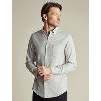 Slim Fit Non Iron Pure Cotton Gingham Shirt