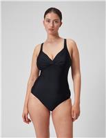 Shaping Cross Knot 1 Piece Swimsuit