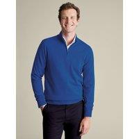 Pure Cashmere Half Zip Jumper