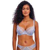 Sydnie Floral Embroidered Wired Plunge Bra (DD+)
