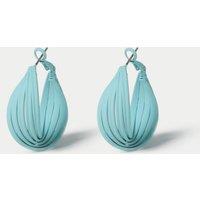 Blue Powdercoat Twist Earrings