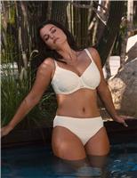 Beach Waves Textured High Leg Bikini Bottoms