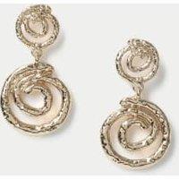 Swirl Double Drop Detail Earrings