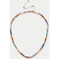 Multi Colour Natural Stone Beaded Detail Necklace