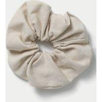 Beige Hair Scrunchie