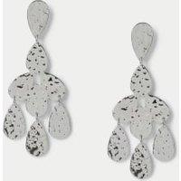 Hammered Droplet Detail Earrings