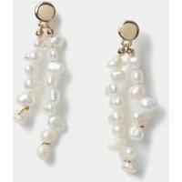 Scattered Fresh Water Pearl Drop Earrings