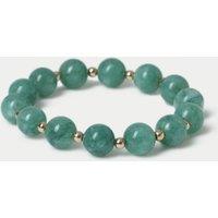 Semi Precious Jade Stretch Bracelet
