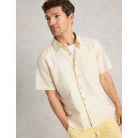 Linen Blend Short Sleeve Shirt
