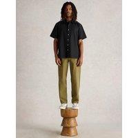 Linen Blend Short Sleeve Shirt