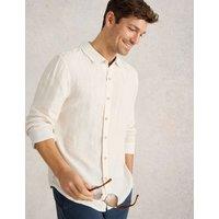 White Stuff Regular Fit Pure Linen Shirt White