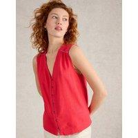 Cotton Rich V-Neck Top