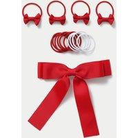 M&S Back To School Bow and Mini Ponio Pack Red