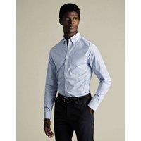 Non Iron Regular Fit Check Oxford Shirt