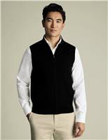 Pure Extra Fine Merino Wool Zip Up Gilet