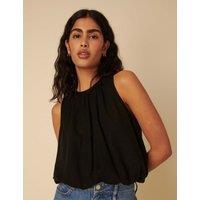 Linen Rich Bubble Hem Vest