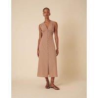 Pure Cotton V-Neck Midaxi Tea Dress