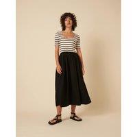 Cotton Rich Striped Midaxi T-Shirt Dress