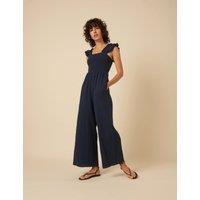 Pure Cotton Sleeveless Jumpsuit