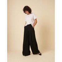 Elasticated Waist Relaxed Wide Leg Trousers