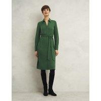 Tie Waist Midi Shirt Dress