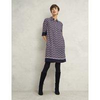 Geometric Knee Length Shirt Dress
