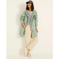 Waterproof Hooded Relaxed Longline Raincoat