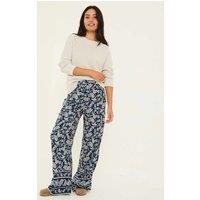 Paisley Elasticated Waist Wide Leg Trousers