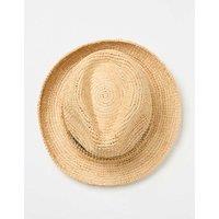Raffia Striped Trilby Hat