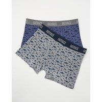 2pk Cotton Rich Shark Boxers