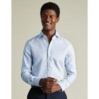 Slim Fit Easy Iron Pure Cotton Check Shirt