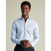 Slim Fit Easy Iron Pure Cotton Check Shirt